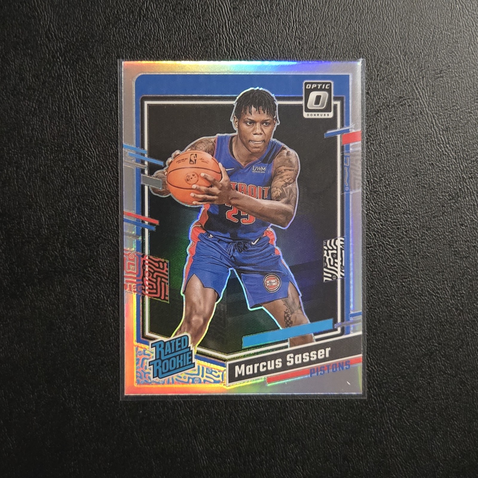 2023-24 Panini Optic #242 Marcus Sasser Rated Rookie Holo Silver Prizm Pistons