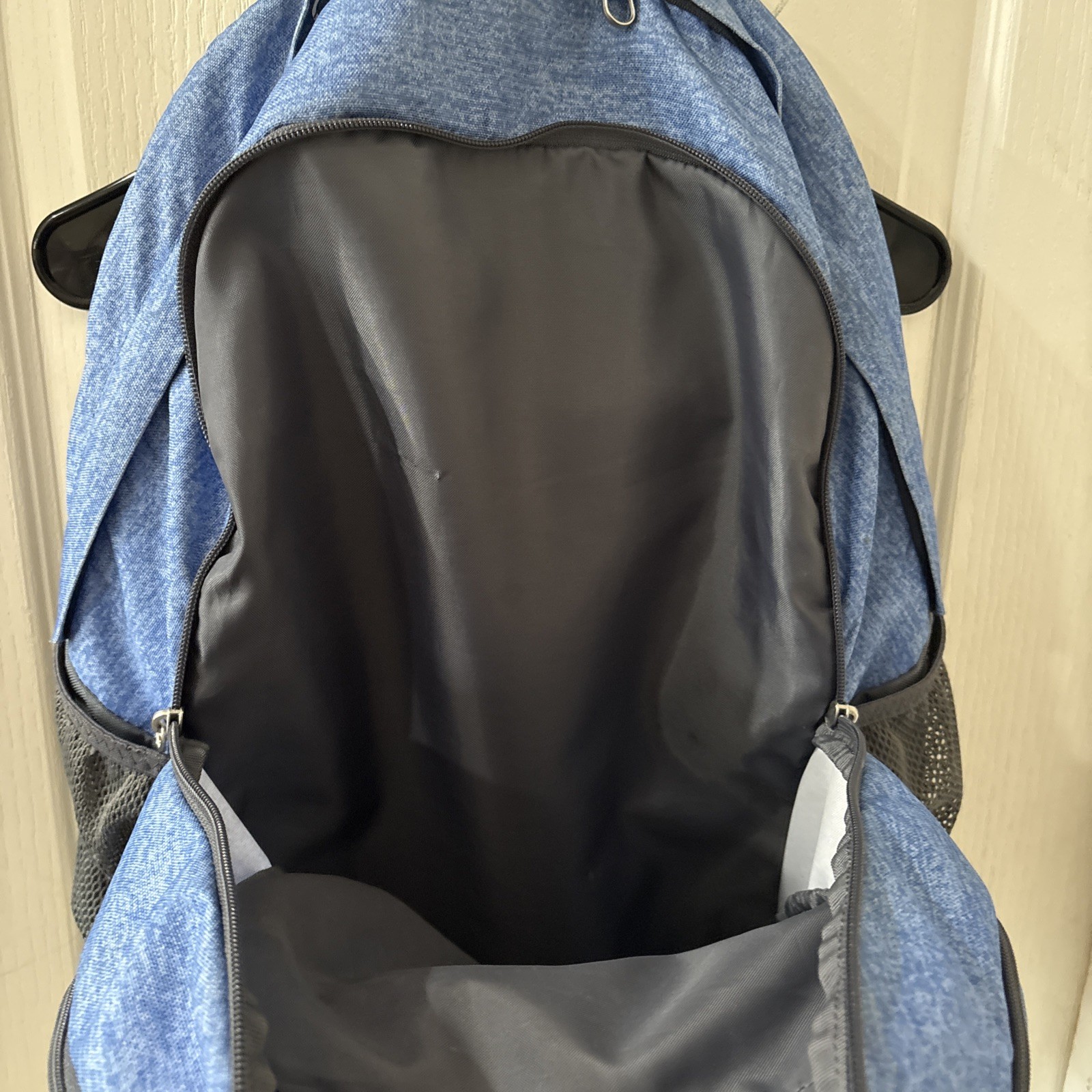 Adidas Blue Large Backpack Load Spring Laptop Poc… - image 5