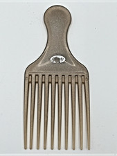 Vintage Goody Comb Hair Pick with Handle Retro Hair Care Tan USA
