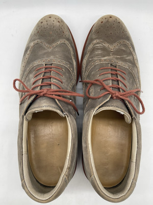 Ecco Tour Hybrid Gray Suede Wingtip Men display picture 2