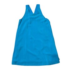 Cynthia Rowley Aqua Blue V Neck Silk Slip Dress Size 6