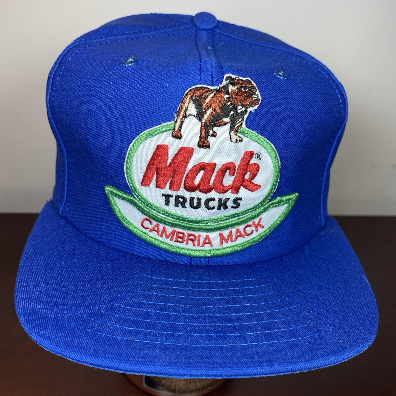 VTG CAMBRIA MACK TRUCKS BLUE Hat Cap SnapBack Trucker… - Gem