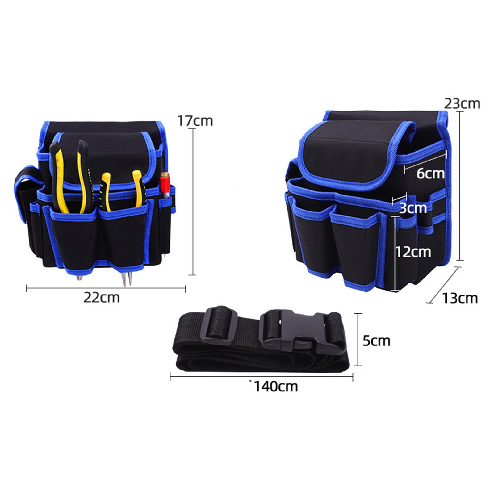 .Tool Bag Portable Small Oxford Cloth Repair Tool Bag Electrician Bag Tool