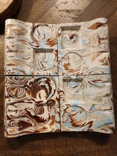 Vintage Personal Ashtray Set Of 4 Marble Glaze MCM Retro Trinket - Desk Organize