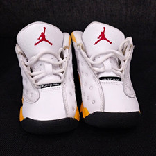 Jordan Air Jordan 13 Retro Kids Size 4C White Yellow Black Red DJ3004-167