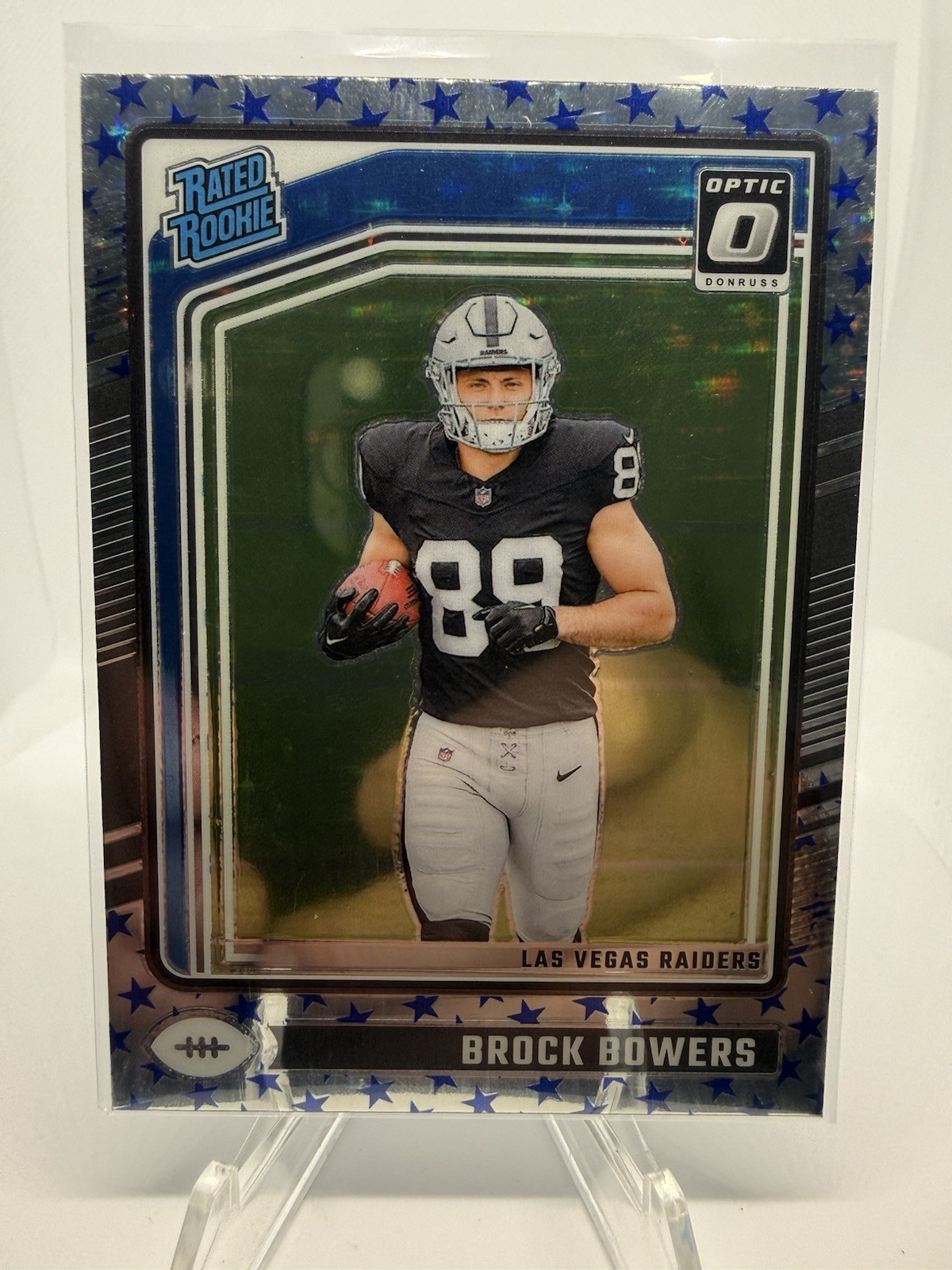2024 Panini Donruss Optic - Rated Rookie Brock Bowers #215 Stars Prizm (RC)