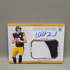 Panini 2025 National Treasures Crossover Rookie Patch Auto Will Howard /99