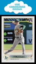 Adrian Martinez 2022 Topps Update #US77 RC Oakland Athletics