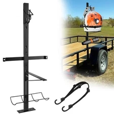 Backpack Blower Rack for Trailers - Adjustable Steel Holder for Lawn Equipment