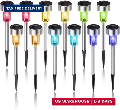Dream Master Solar Lights Outdoor Waterproof, Stainless Steel LED Landscape Ligh