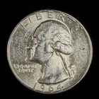 1964 Washington Quarter 90% Silver $0.25 FV Circulated Pre-1965 US Coin - 21-56