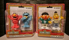 Just play Sesame Street Poseable 3” Figures Elmo Cookie Monster Bert & Ernie NIB