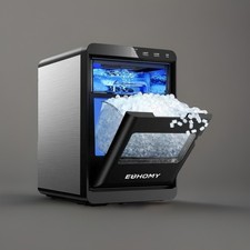 Nugget Ice Maker Countertop, 40Lbs/24H Pebble Ice Maker Machine, Self-Cleanin...