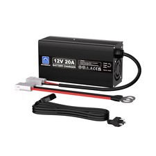 ECO-WORTHY 12V 20A Lithium Battery Charger 14.6V LiFePO4 Battery Charger with...