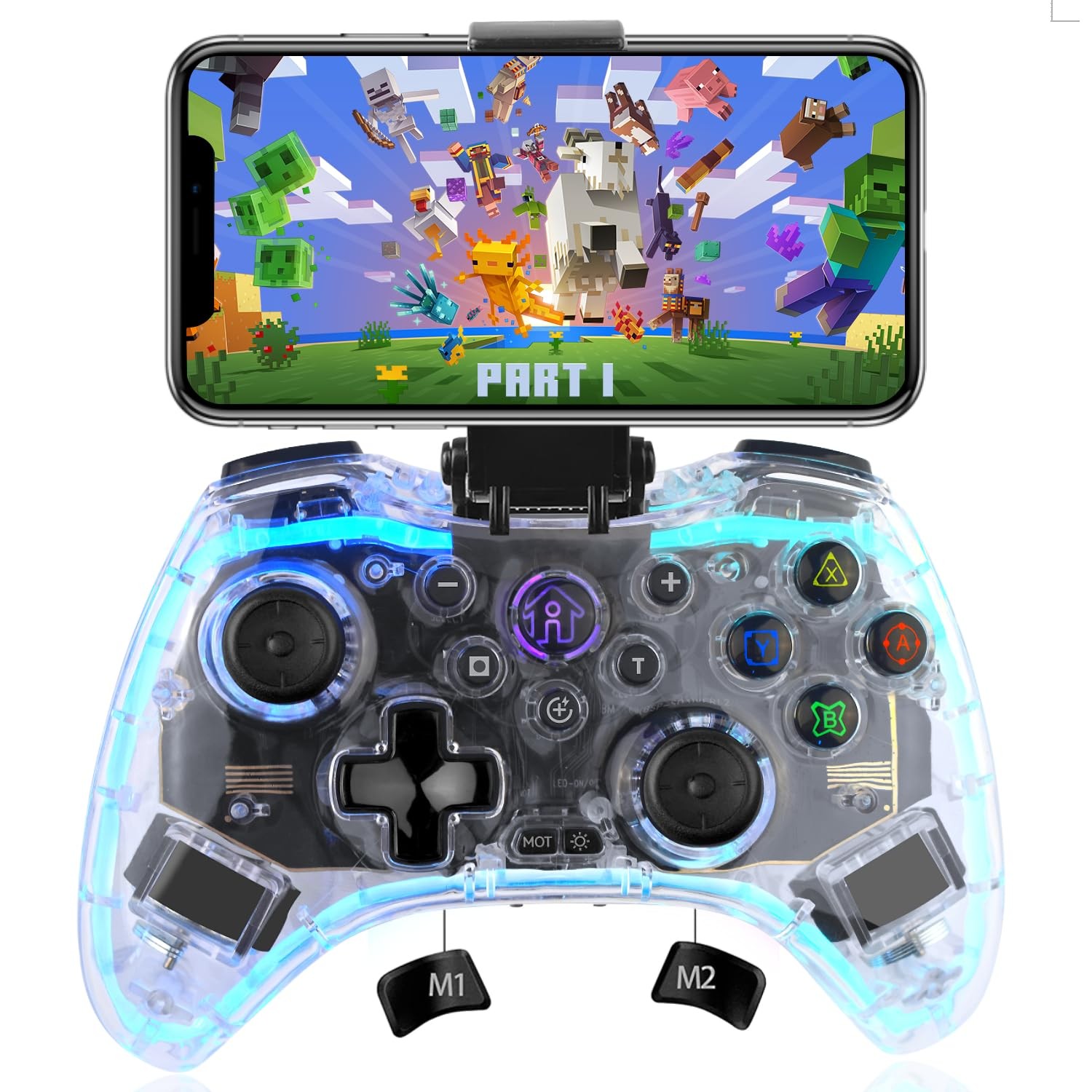 Manette de jeu mobile sans fil avec mode Turbo réactif pour smartphone