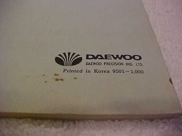 Kimber semi manual Daewoo Dr200 original vintage Foto 4 de 4