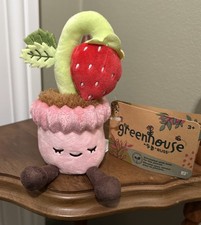 NWT Greenhouse by Russ Plush Strawberry Plant 6 INCHES-Potted Plant  Kaitlyn  