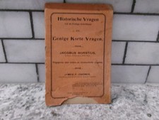 Antique Historische Vragen Uit De Heilige Schriftuur, Dutch, By Jacobus Borstius