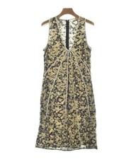 STELLA McCARTNEY Dresses BlackxYellowxWhite(Flower Pattern) S 2200655014034