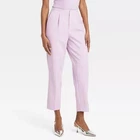 A New Day Women's High Rise Tailored Trousers Lavender Size 6