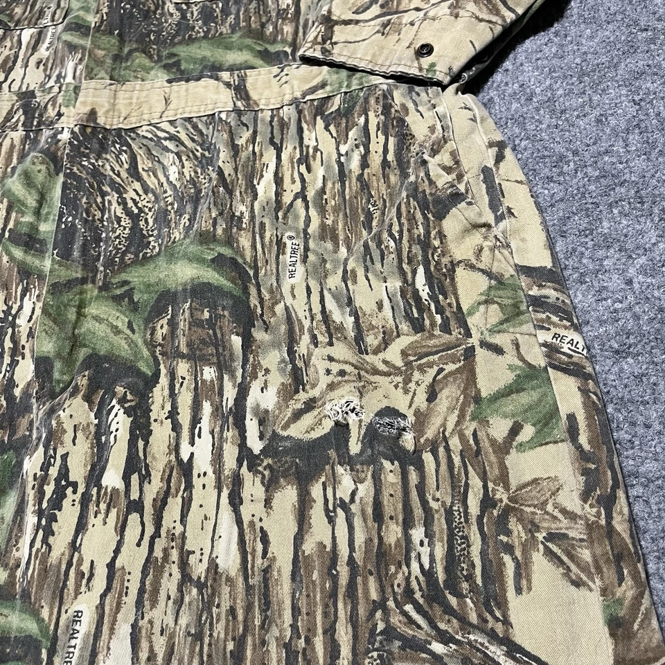 Vtg 10X Coveralls Mens XL RealTree Camo Hunting Work Outdoor USA 90s - Image 4 of 4