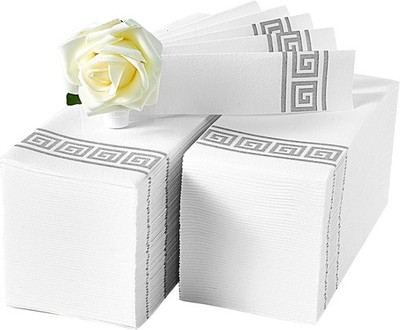 100 Pack Paper Hand Towels for Bathroom, Guest Towels Disposable, and Paper