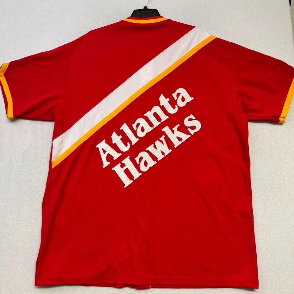 Mitchell & Ness Atlanta Hawks Hardwood Classics Jersey 1986-87 Size 60 Red - Image 4 of 4