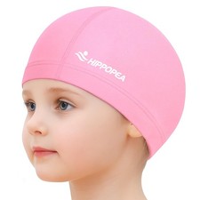 Breathable Soft Fabric Swim Cap, High Elasticity Comfort Fit, Lightweight Wat...