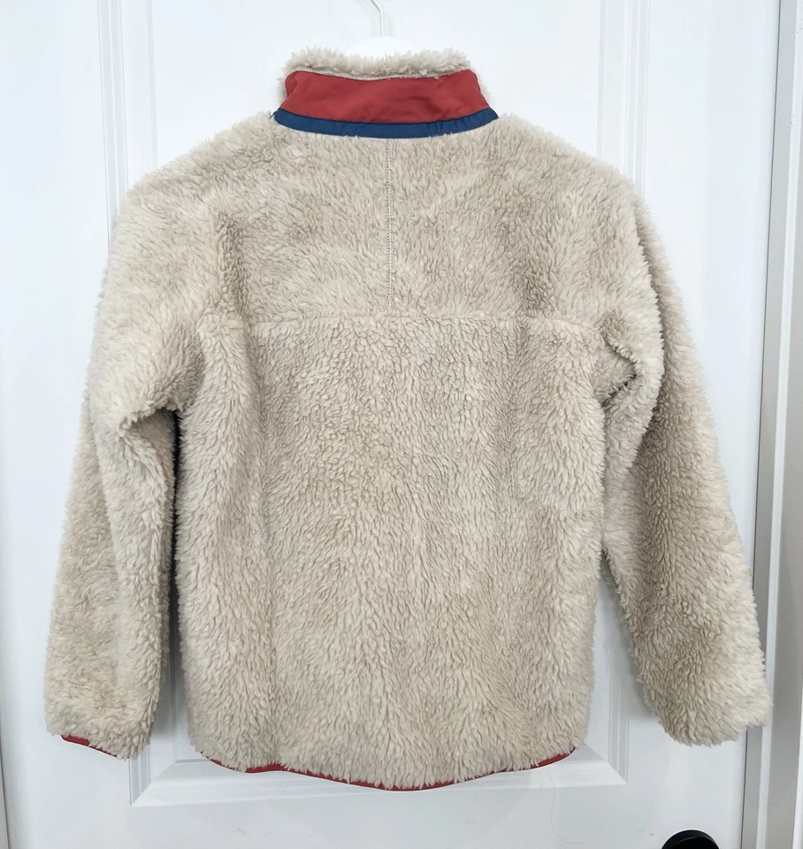 Chaqueta Sherpa Patagonia Retro X Polar Niños Natural Sumac Rojo Cremallera Completa Talla 12 Nueva con Etiquetas Foto 4 de 4