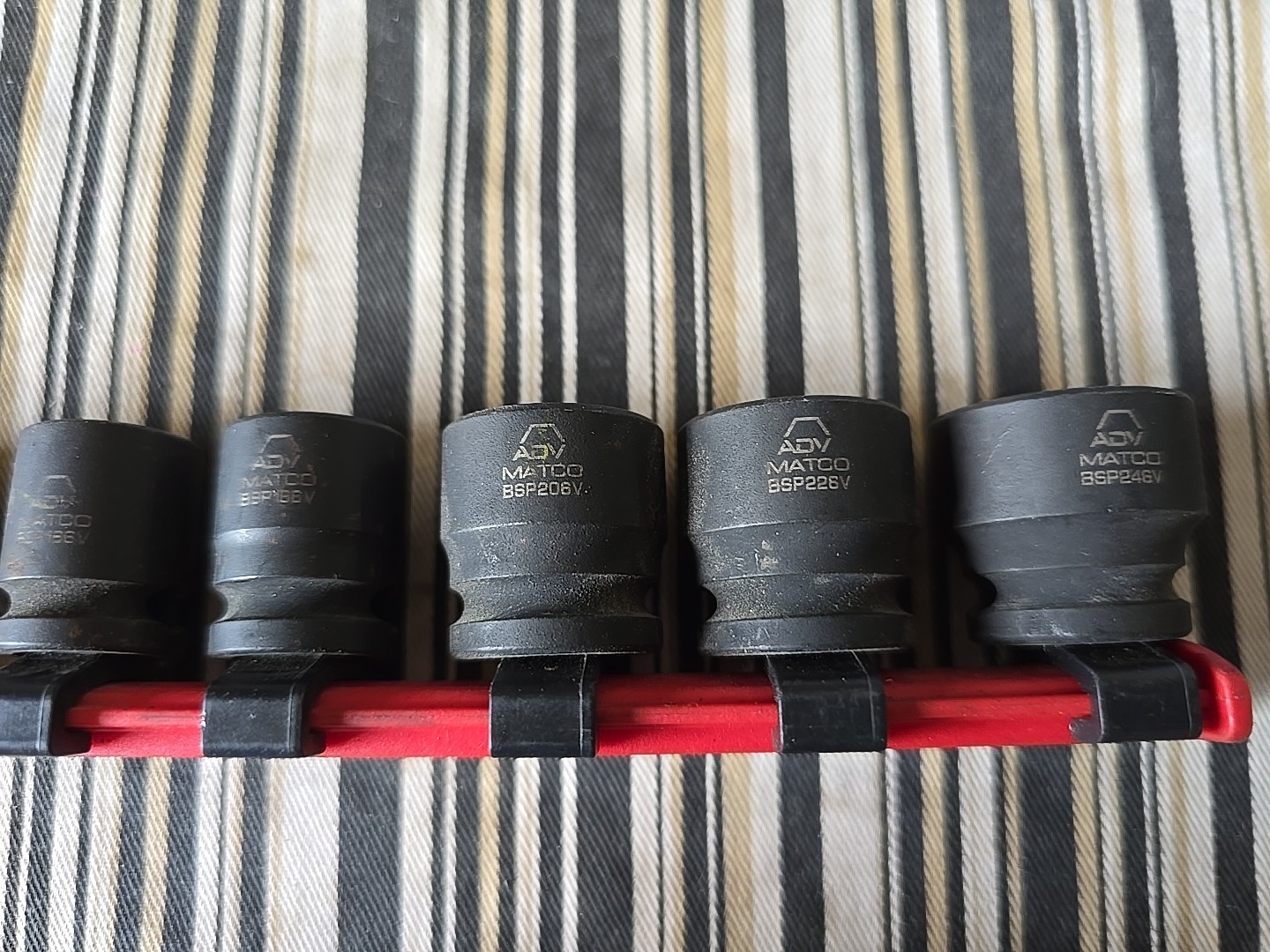 Matco Tools Shallow ADV Impact Socket Set 5/16-3/4 (USED) 8pc