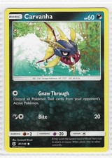 Carvanha 81/149 Common SM Base Set Pokemon Near Mint