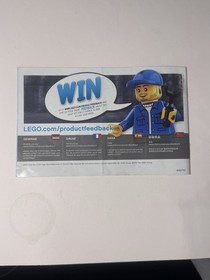 LEGO City : 60100 Airport  Helicopter, Mechanic, Pilot INSTRUCTIONS ONLY