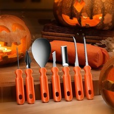Pumpkin Carving Kit 10 PCS Halloween Professional Pumpkin Carving Tools with Car