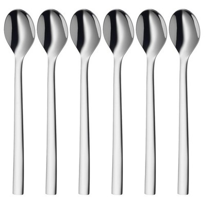 WMF Nuova 1291396046 Latte Macchiato Spoon Set of 6 1 - pack, Stainless Steel 