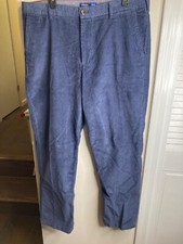 Izod Corduroys Straight Fit Navy Pants Cotton Mens 38 x 32