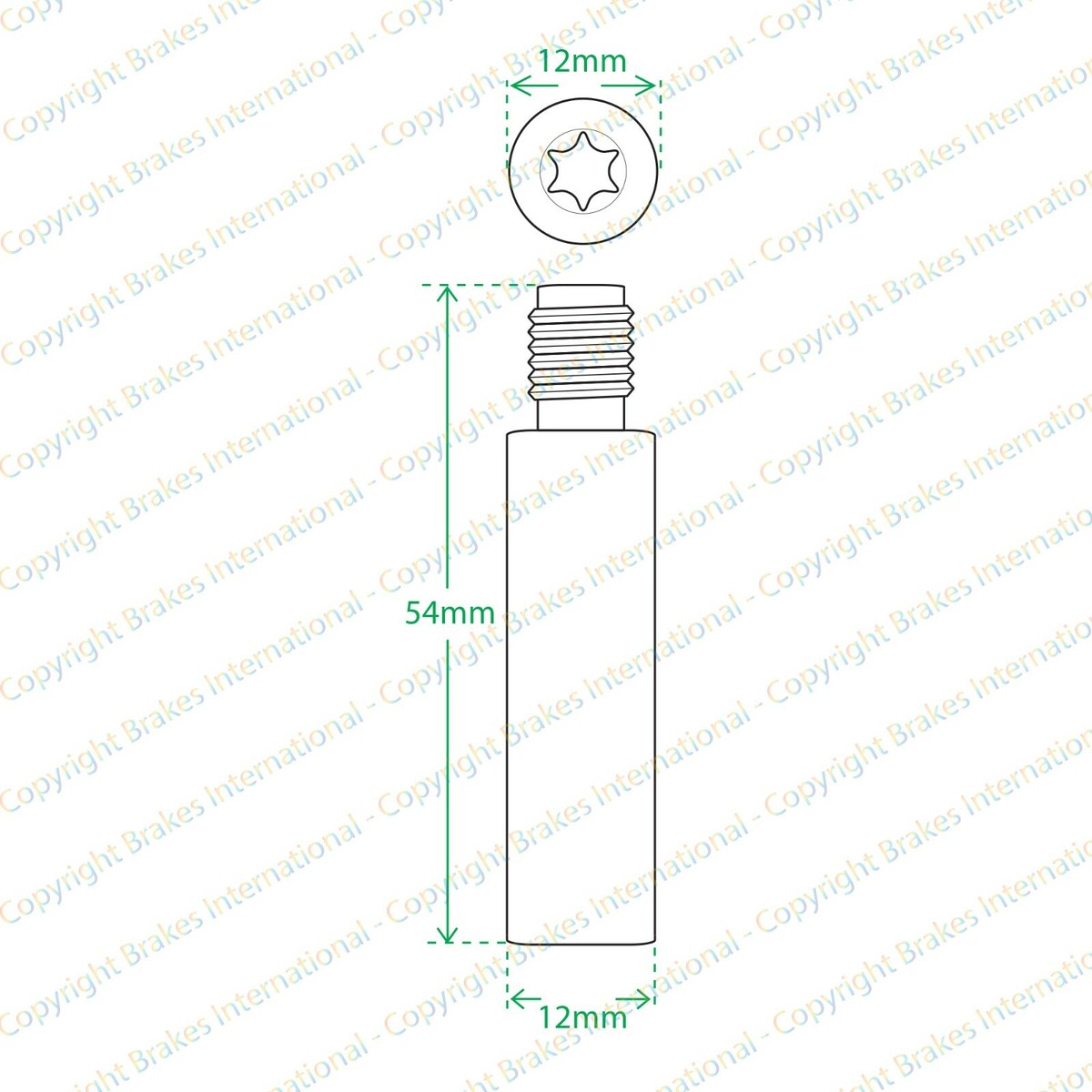 Brake Caliper Guide Bolt - 34111157041 | Only Euro