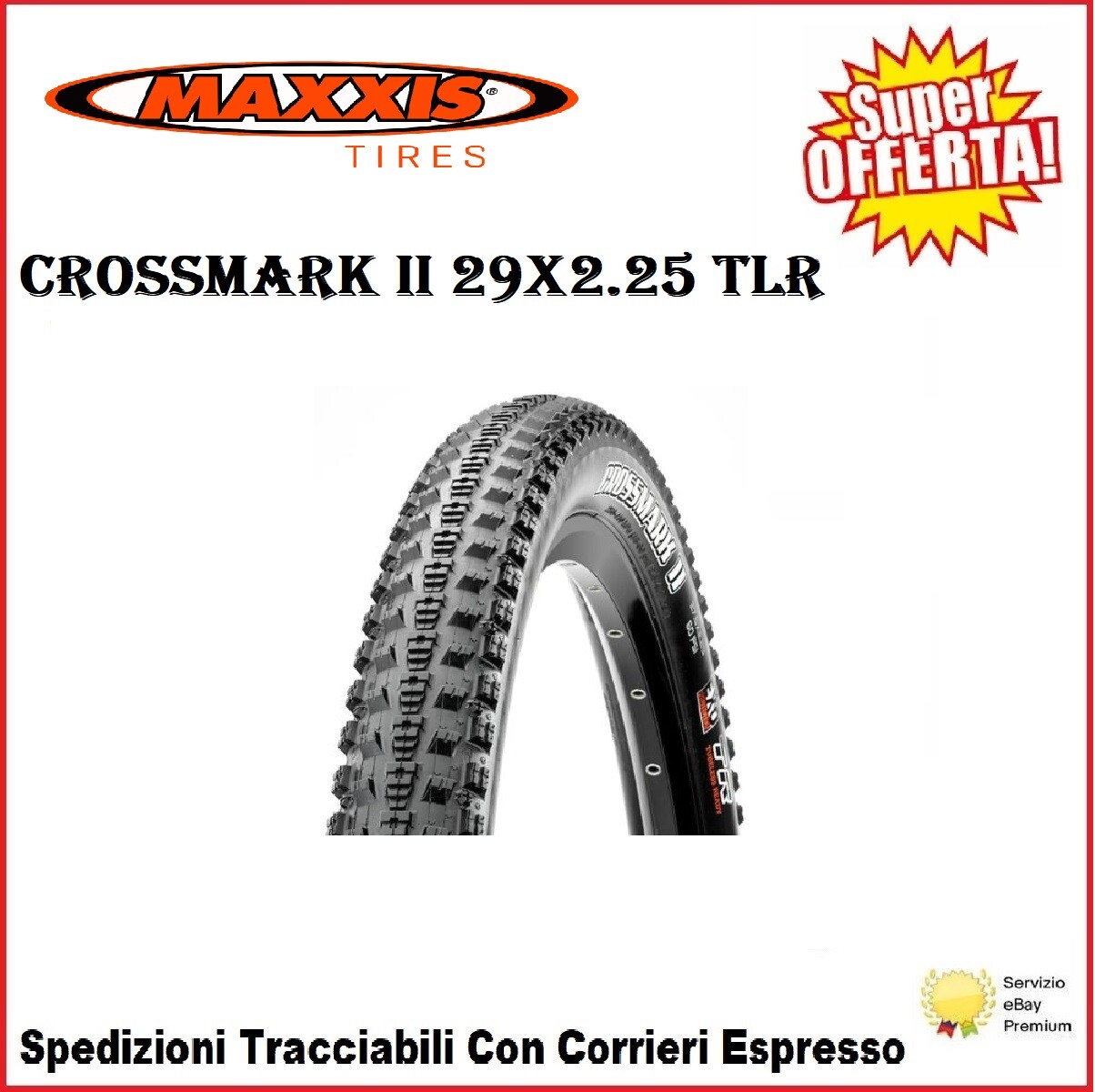 Copertone MTB 29 Tubeless Ready MAXXIS Crossmark II exo 29x2.25 Gomma Bicicletta