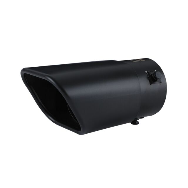 Car Exhaust Tip Muffler Pipe Black Coating Stainless Steel Fit 1.75 - 2.5 inch ⌀