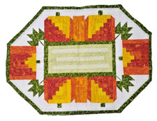 Handmade Quilted Beautiful Wall Table Topper Autumn Quilt Stitched 35 x 26