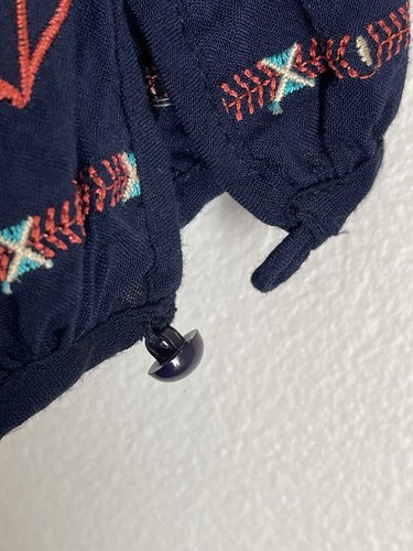 Navy embroidered boho maxi dress size small - 第 8/10 張圖片