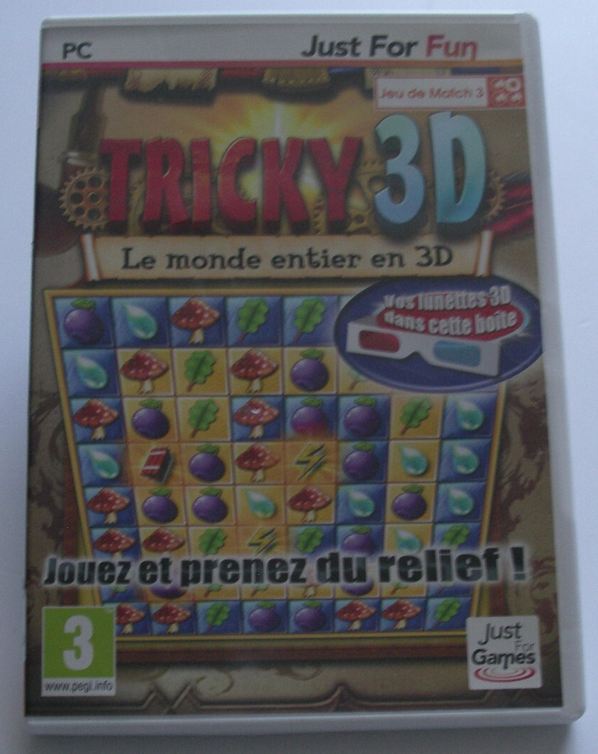 Jeu PC Match 3 Tricky 3D idéal pour s'accorder une pause détente l'après-midi à la maison