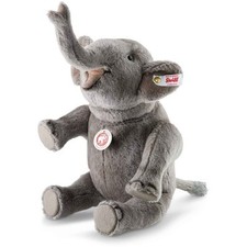 Steiff Nelly Elephant EAN 021688 11 inches Grey Alpaca NEW Gorgeous