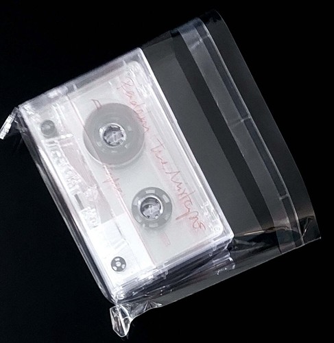 100 Double Cassette Sleeves: Resealable Wraps for Double Plastic Case Cassettes - Picture 4 of 8