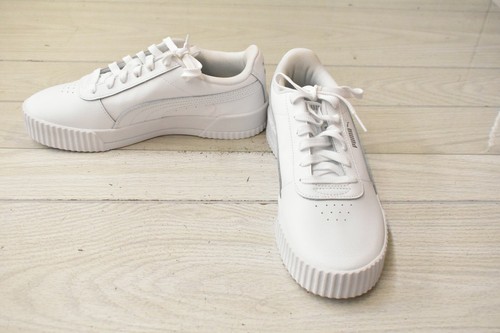 Puma Carina Leather Tennis Sneaker, Women's Size 9.5 M, White NEW MSRP $65  | eBay