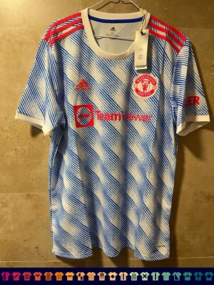 マンチェスター・ユナイテッド 21/22 アウェイユニフォームXL adidas s-l400.jpg