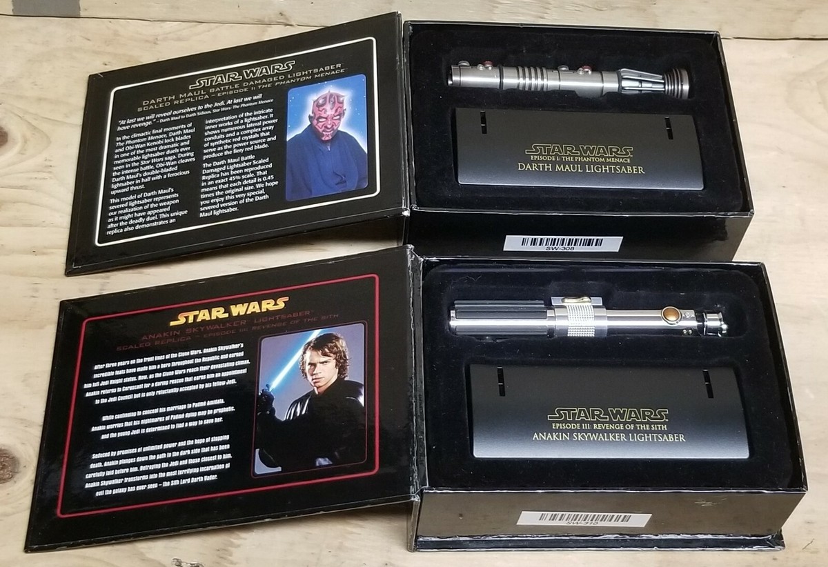 STAR WARS Master Replicas .45 Scale LightSabers Lot Of Two | eBay