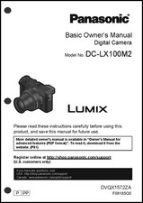 Panasonic Lumix DC-LX100 M2 Basic Camera User Guide Instruction Manual
