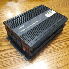 VEVOR Power Inverter 1250W Modified Sine Wave DC 12V to AC 120V Untested 
