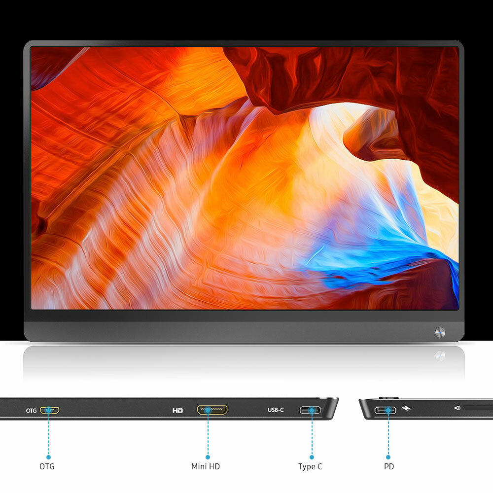 UPERFECT 15.6 120Hz Touchscreen 1080P Portable Monitor w/Battery
