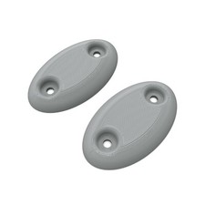 Dodge Neon 1995-2005 Sun Visor Delete Plates Blank Pair